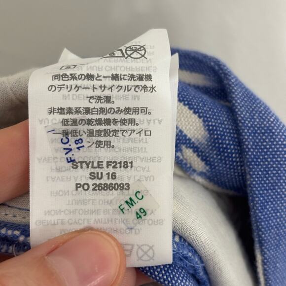 NWT J. Crew Sunfaded Ikat Print Cuffed Shorts - Size 12 - Picture 7 of 8